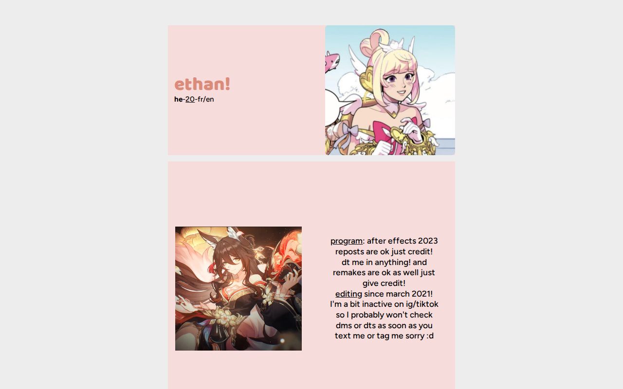Carrd profile picture for @ethannn